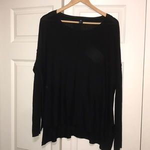 Dropped shoulder light weight sweater